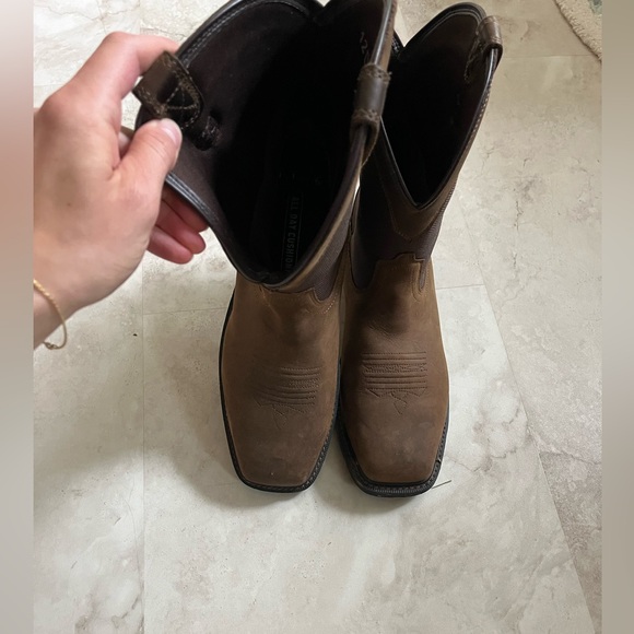 Ariat Groundbreaker Wide Square Toe Waterproof Steel Toe Work Boot - Picture 4 of 8